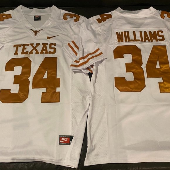 Nike TEXAS LONGHORNS RICKY WILLIAMS Men's JERSEY Sz M,L,XL,2XL New w tags SEWN - Picture 5 of 7